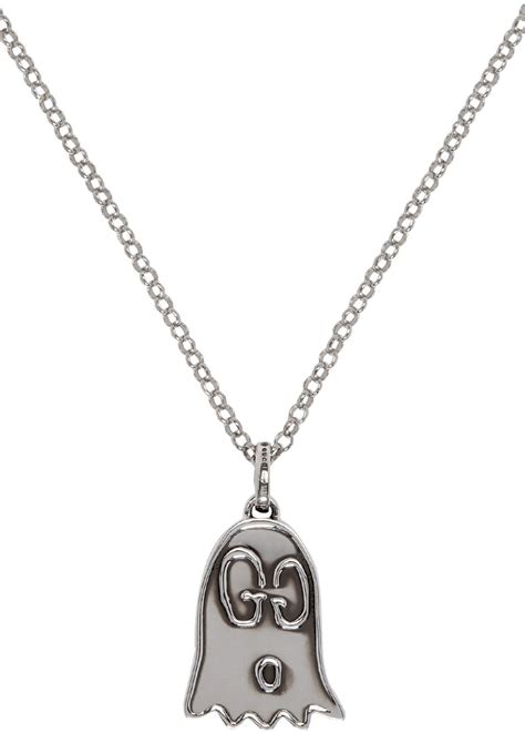 men's gucci pendant|gucci ghost pendant necklace.